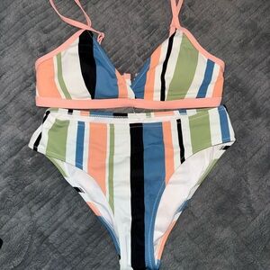 Striped Swim Set